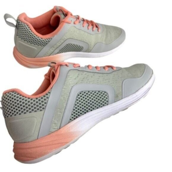 Vionic Jojo Ombré Pink Mint Green Lace Up Sneakers - Picture 7 of 8